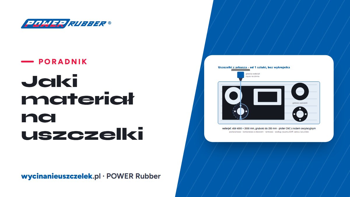 Jaki materiał na uszczelki? Dobór do medium, temperatury i ciśnienia [2026] — POWER Rubber