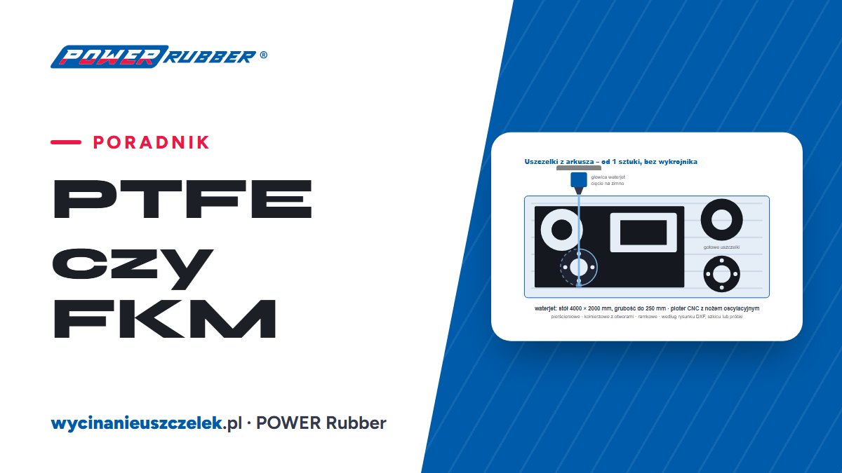 PTFE czy FKM? Który materiał na uszczelki do chemii wybrać [2026] — POWER Rubber