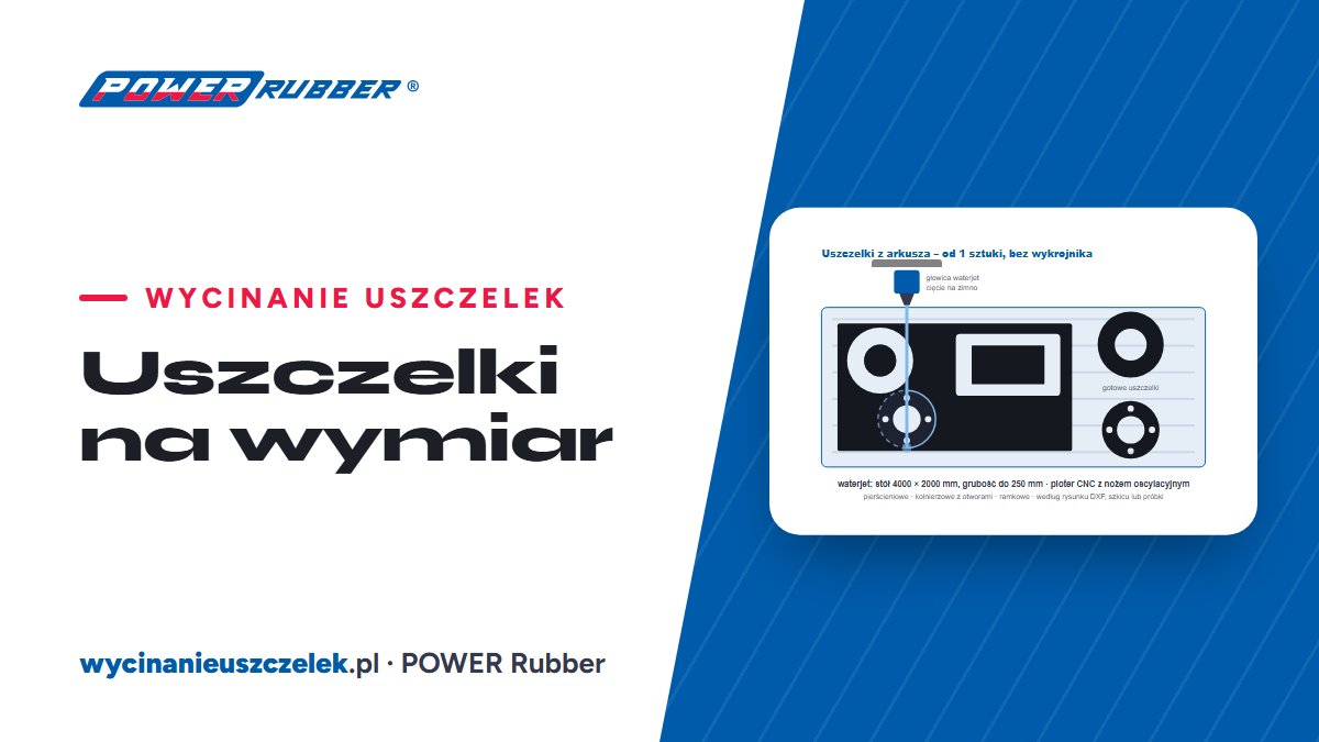 Uszczelki na wymiar — techniczne uszczelki dla przemysłu — POWER Rubber
